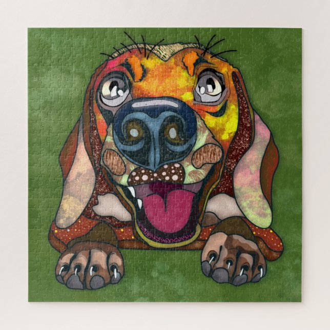 Beagle face laid Jigsaw Puzzle (Vertical)