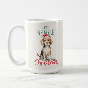 Beagle Funny Chien Pun de Noël Café Mug