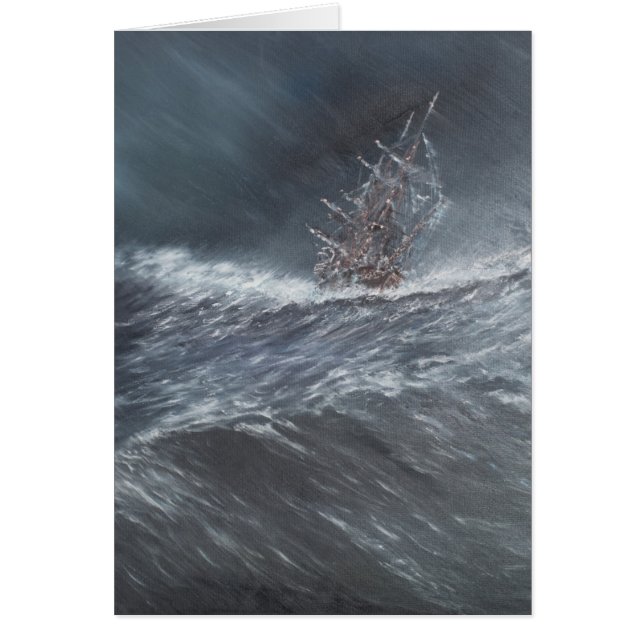 Beagle HMS dans une tempête au large du Cap Horn (Devant)