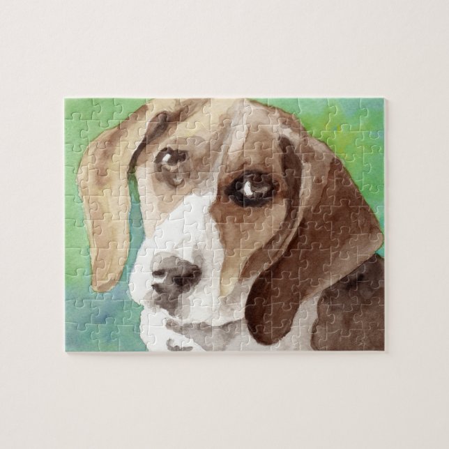 Beagle Hound Dog Art Puzzles (Horizontal)