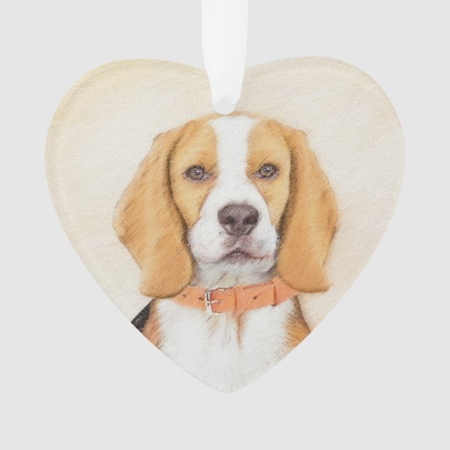 Beagle Hound Dog Peinture Animal Art original (devant)