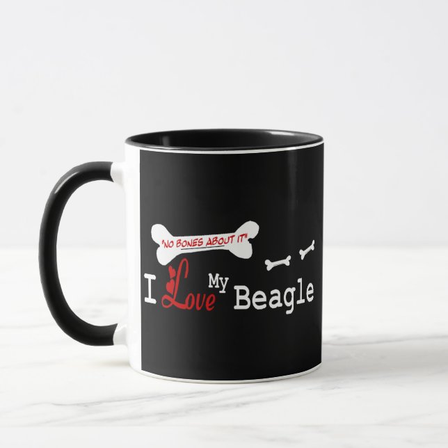 Beagle (I Love) Mug (Gauche)
