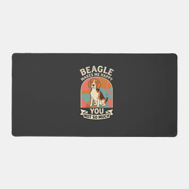 Beagle Me Rend Heureux Vous Pas Tellement Chien (Recto)