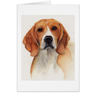 Beagle peint en aquarelle
