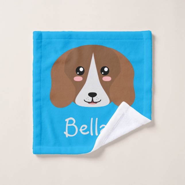 Beagle Personnalisé (Gant de toilette)