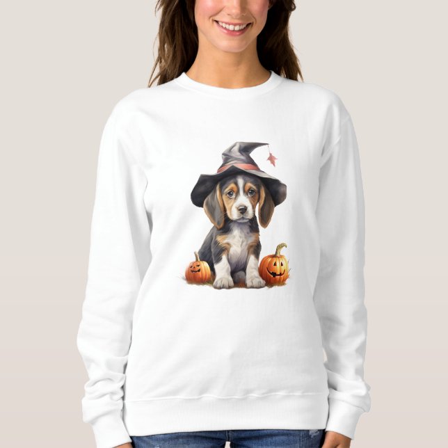 Beagle Puppy Halloween Sweatshirt (Devant)