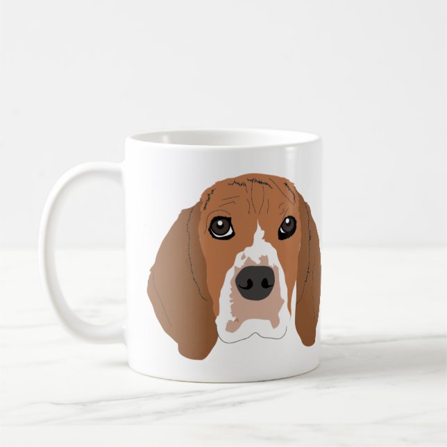 Beagle sur Mug (Gauche)