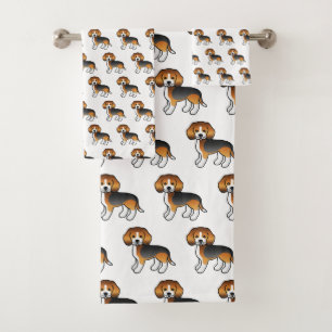 Beagle Tricolore mignon Motif de dessin de chien