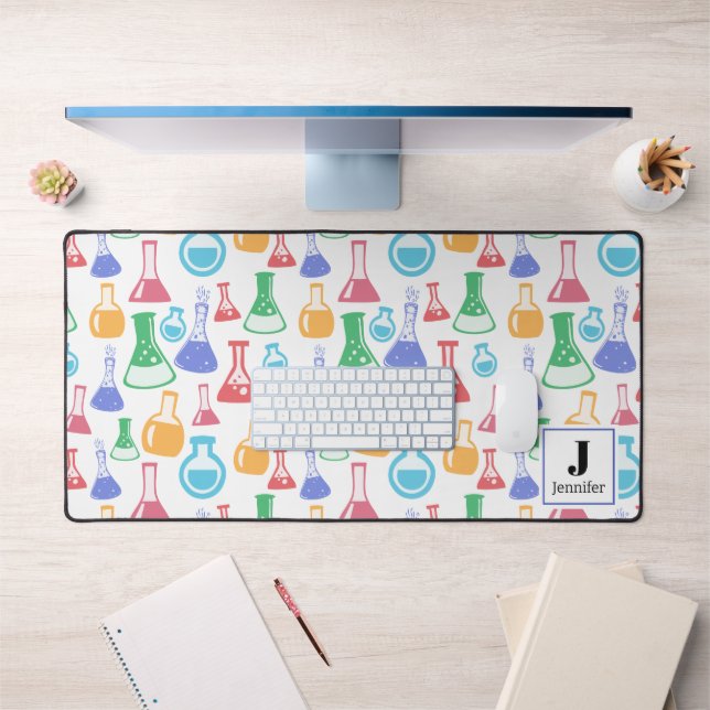Beakers et flacons Fun Science Motif Monogramme (Bureau 1)