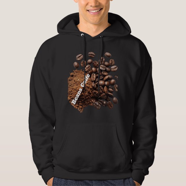 Beans Coffee Sweat à capuche | Graphique vintage d (Devant)