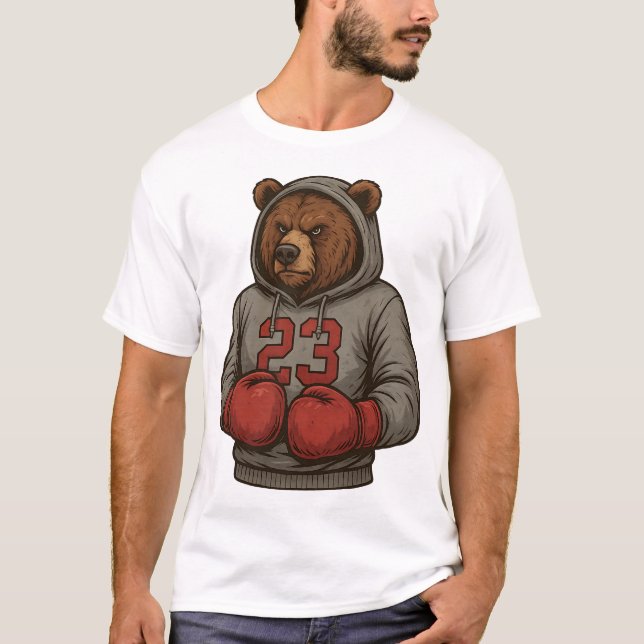 Bear 23 Boxing Sweat - shirt à capuche Grizzly Gym (Devant)