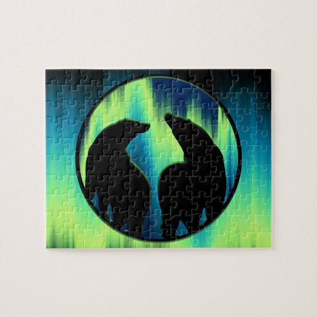 Bear Art Puzzle Personnalisé Aurora Jeux d'ours (Horizontal)