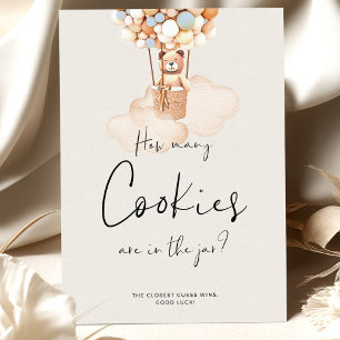 Bear Baby shower Game - Combien De Cookies ?