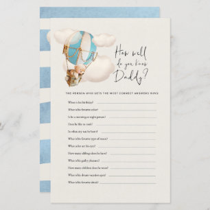 Bear Baby shower Game - Comme vous connaissez bien