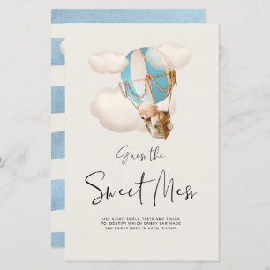 Bear Baby shower Jeu - Devinez Le Symbole Sweet Me