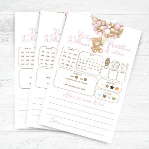 Bear Balloon Baby shower Prédictions et conseils J