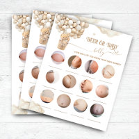 Bear Balloons Baby shower Bière ou Baby Belly Jeu