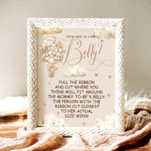 Bear Balloons How Big is Mommy's Belly Game Poster