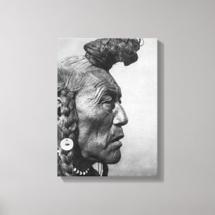 Bear Bull Un Pied-Noir Guerrier Toile Art