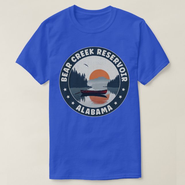 Bear Creek Réservoir Alabama Sunset TShirt (Design devant)