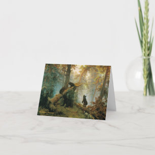 Bear Cubs Ivan Chichkin 1889 Cartes Vintages