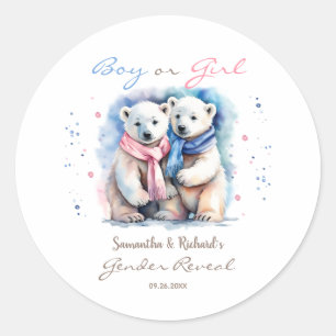 Bear Cute Sexe Révéler Merci Favor Sticker