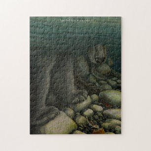 Bear Fishing Puzzle Saumon personnalisé Puzzle d'a