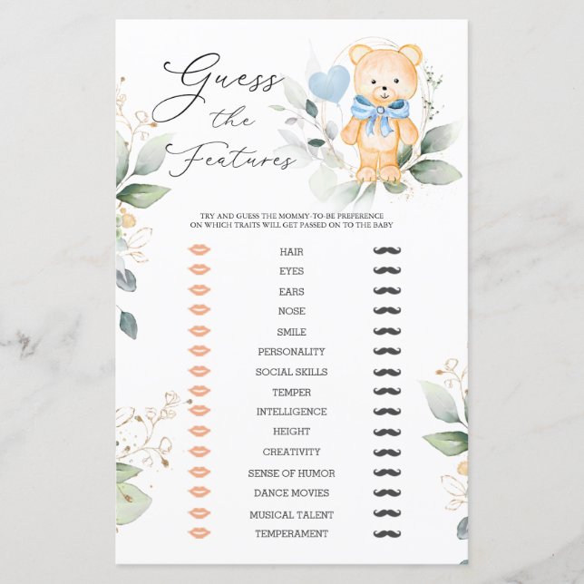 Bear Greenery Guess Baby Caractéristiques Baby sho (Devant)