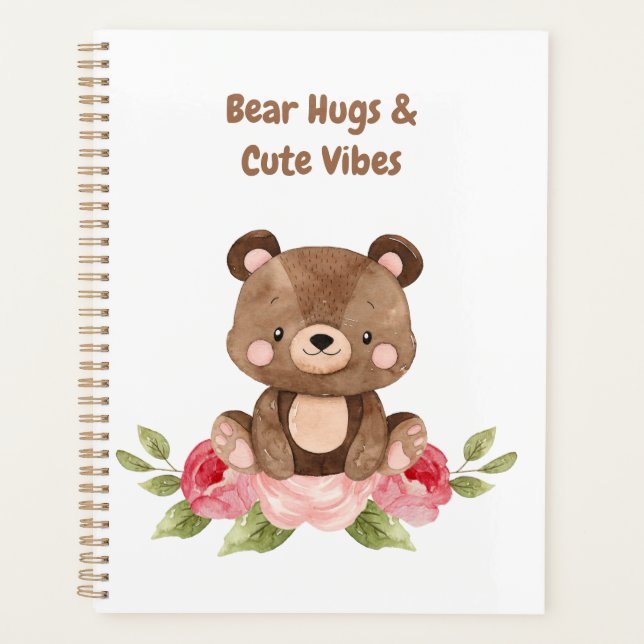 Bear Hugs and Cute Vibes Planner (Devant)