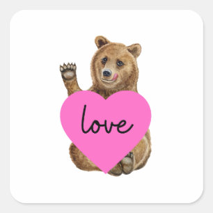 Bear Love autocollant