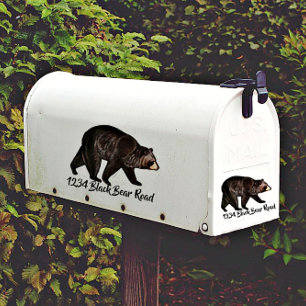 Bear mailbox sticker
