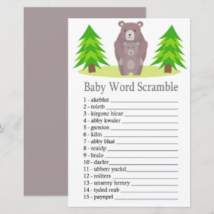Bear mignonne Baby jeu de mots brouillon