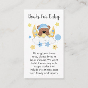 Bear Moon Stars Baby Book Demande Carte de boîtier
