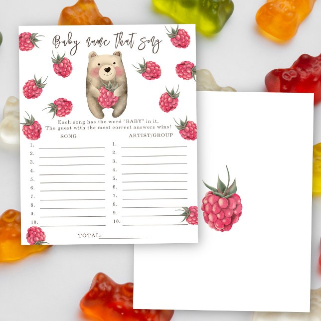 Bear - Nom de la chanson jeu de baby shower (Créateur téléchargé)