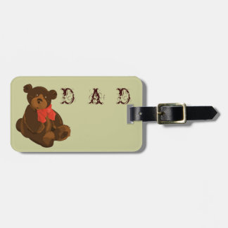 Bear papa étiquette bagage