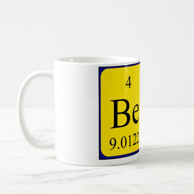 Bear périodique nom de table mug (Gauche)