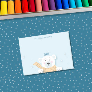Bear polaire mignonne hiver post-it notes