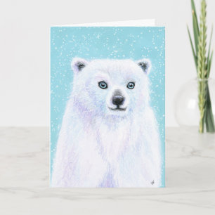 Bear Polar Snow toute occasion ou carte d'annivers