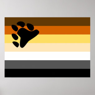 Bear Pride Flag Poster