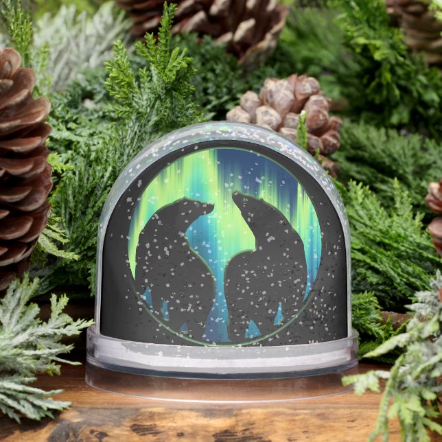 Bear Snow Globe Custom Aurora Bear Snow Globes (Hiver)
