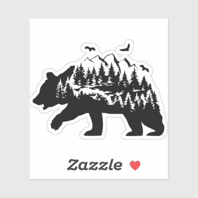 Bear Vinyl Sticker (Feuille)