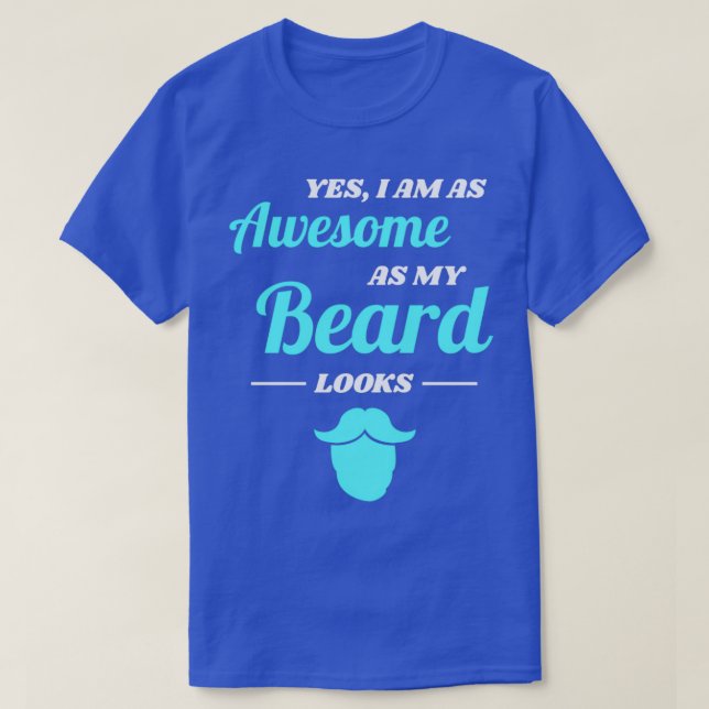 Beard Full Mustache Hommes Cadeau Classique TShirt (Design devant)