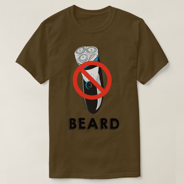 Beard No Razor Classic TShirt (Design devant)