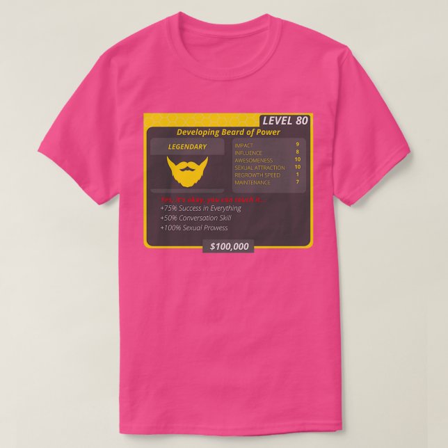 Beard of Power Classic TShirt (Design devant)