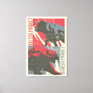 Bearlish Stock marché toile murale