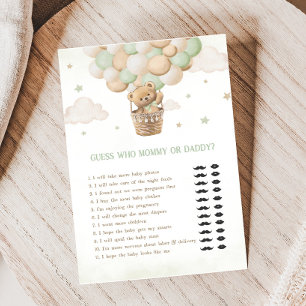 Bearly Wait Baby shower Guider maman ou papa Jeu