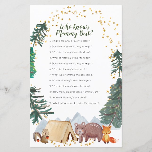 Bearly Wait Baby shower Qui Connaît Maman Meilleur (Devant)