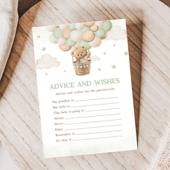 Bearly Wait Bear Baby shower Conseils et souhaits  (Bearly Wait Bear Baby Shower Game)