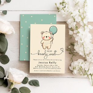 Bearly Wait – Faire-part de Baby Shower Minimalist