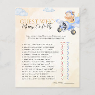 Bearly Wait Qui Connaît Flying Bear Baby shower Je